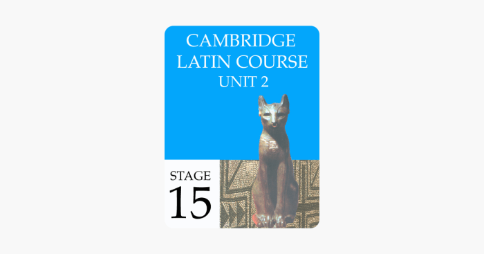 Latin cambridge course stage unit book