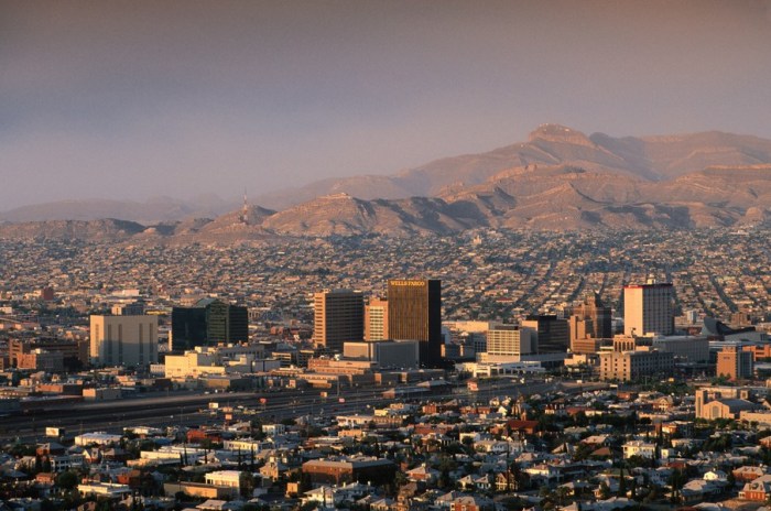 Major cities of mountains and basins