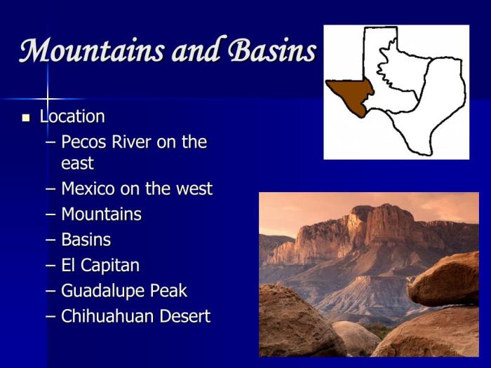 Basins mountains texas region plains great crops land weebly cattle