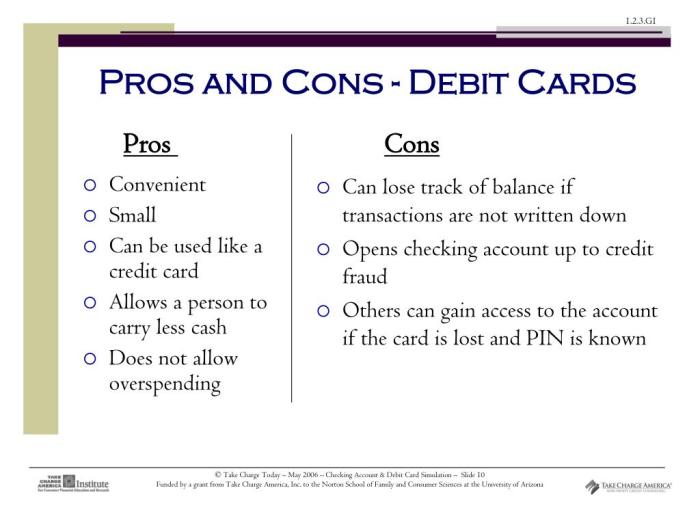 Checking account and debit card simulation