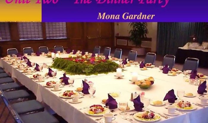 Mona gardner dinner party