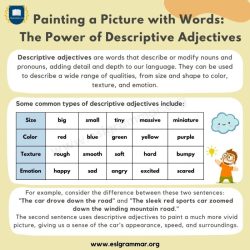 Descriptive adjectives verbs adverbs verb eslforums expressions