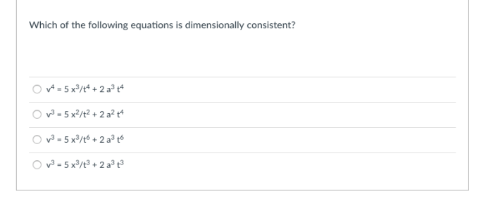 Consistent dimensionally chegg